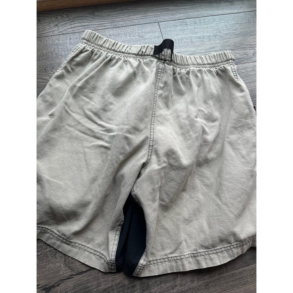 vintage 00s Zoic mountain biking shorts khaki hiking nylon belt waist - Picture 2 of 8